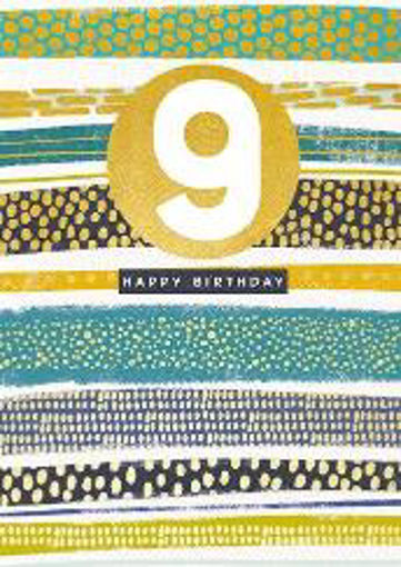 Picture of HAPPY 9TH BIRTHDAY CARD MALE
